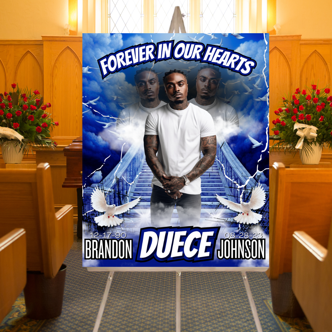 FUNERAL MEMORIAL POSTER BOARD