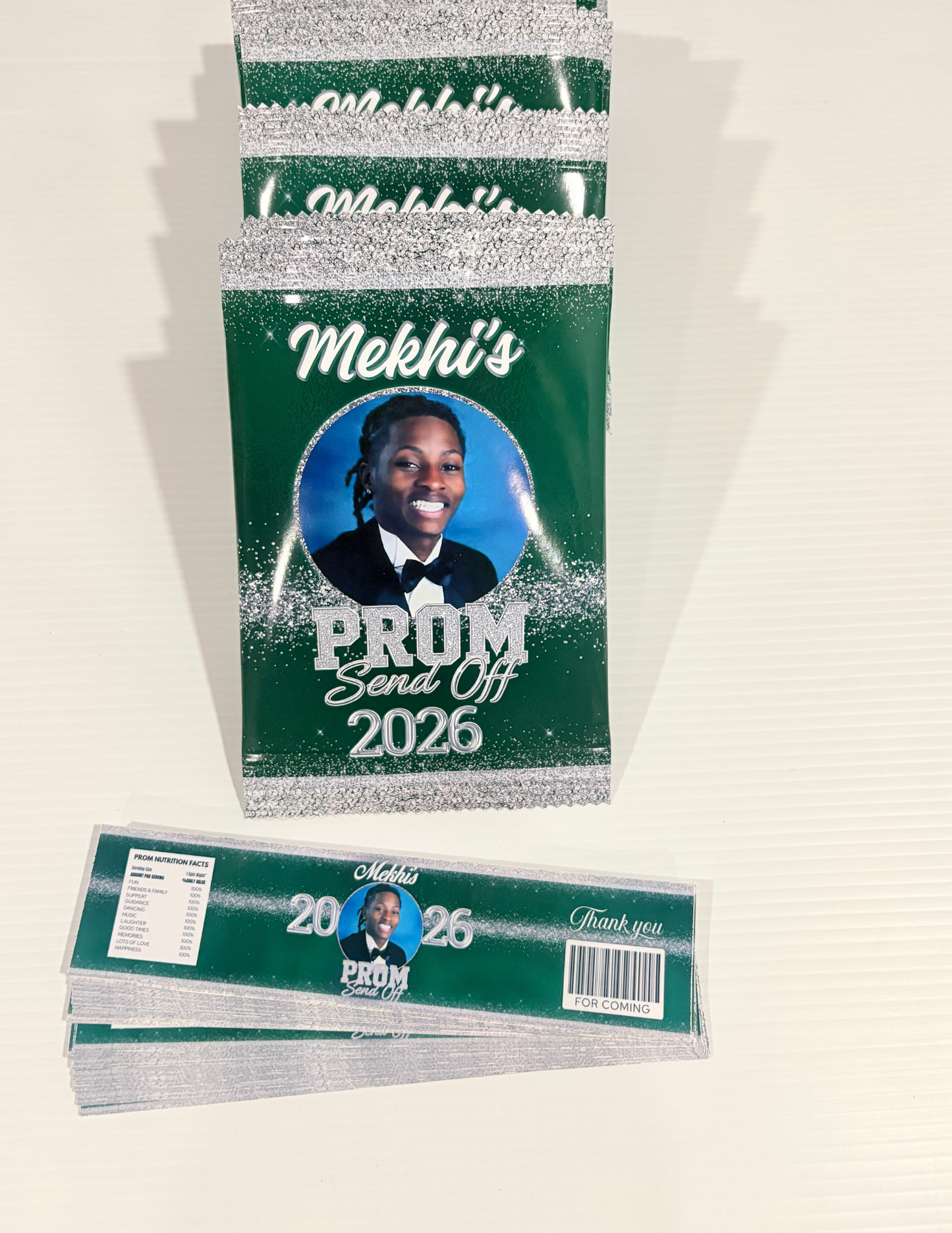 CUSTOM GRADUTION WATER BOTTLE LABELS