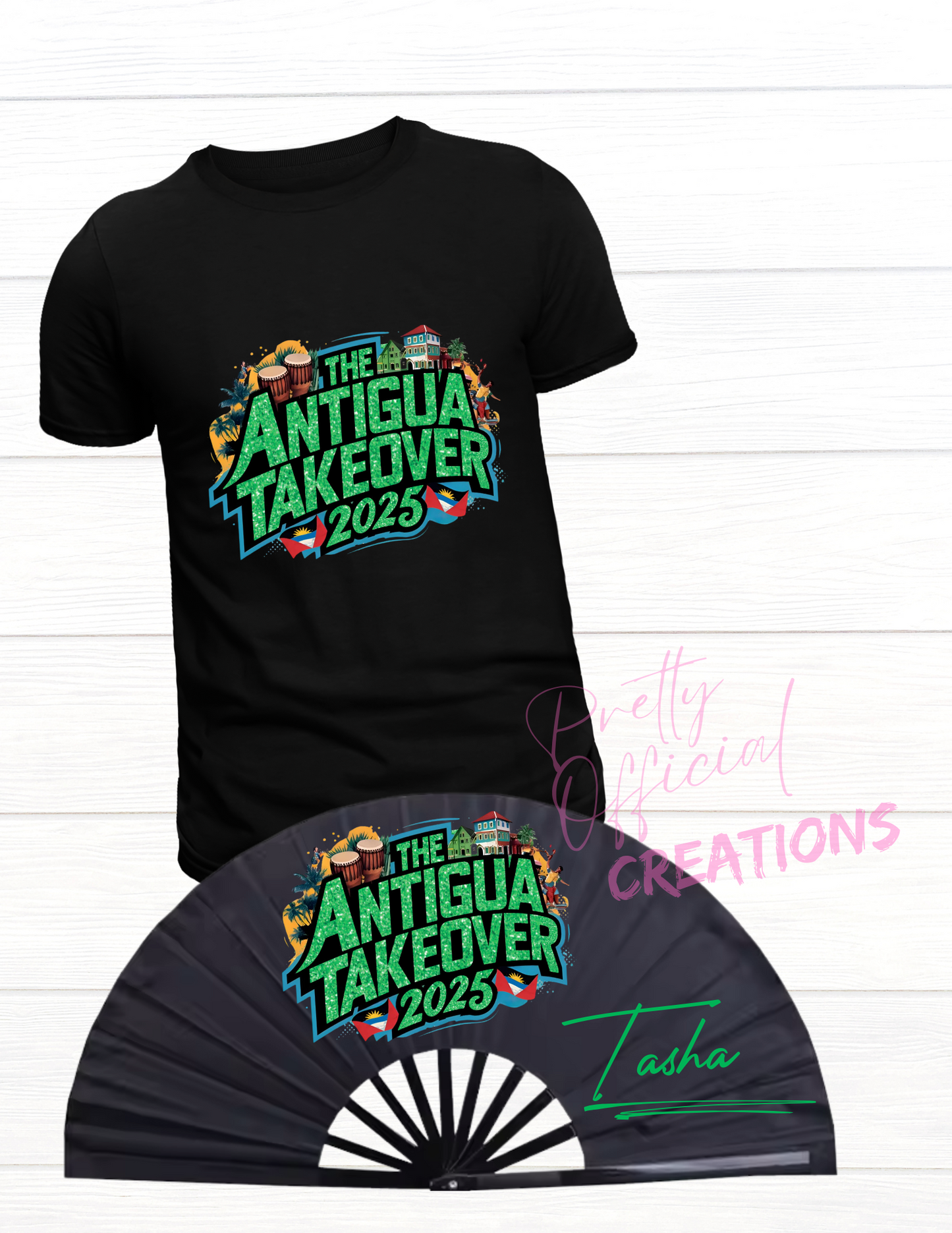ANTIGUA TAKEOVER 2025 TEE & CLACK FAN BUNDLE