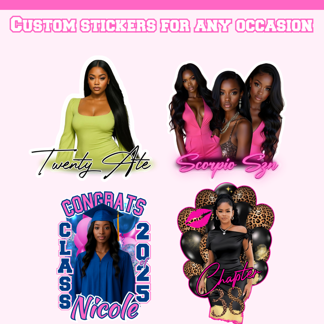 CUSTOM WATERPROOF PARTY CUP STICKERS