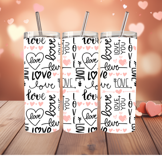 LOVE SCRIPT TUMBLER